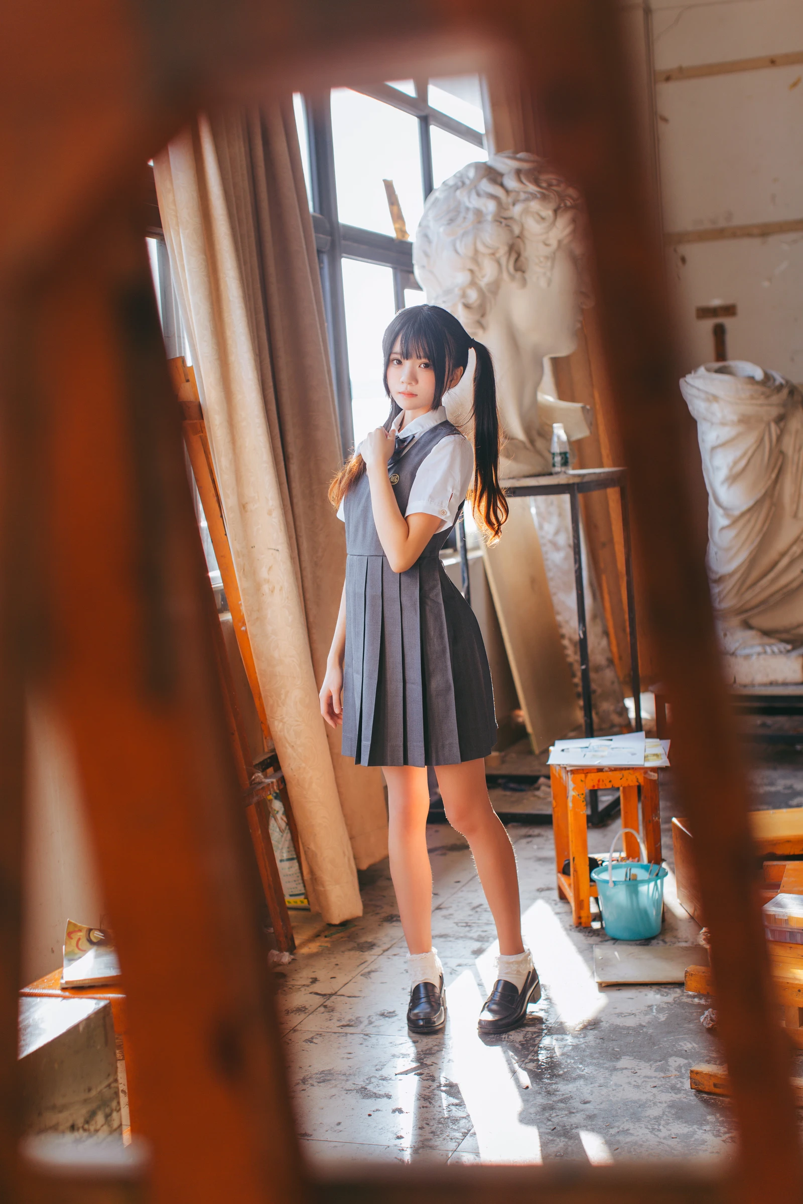 图片[5]-桜桃喵 画室少女 17P-COS世界